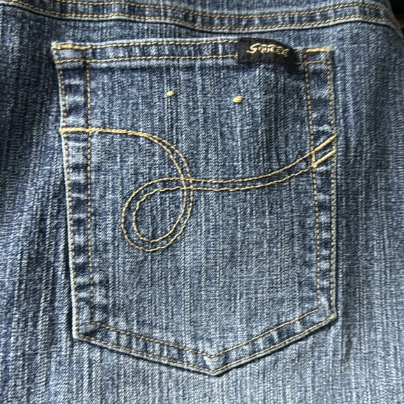 Squeeze Blue Denim Skirt Size 14 - Picture 4 of 4